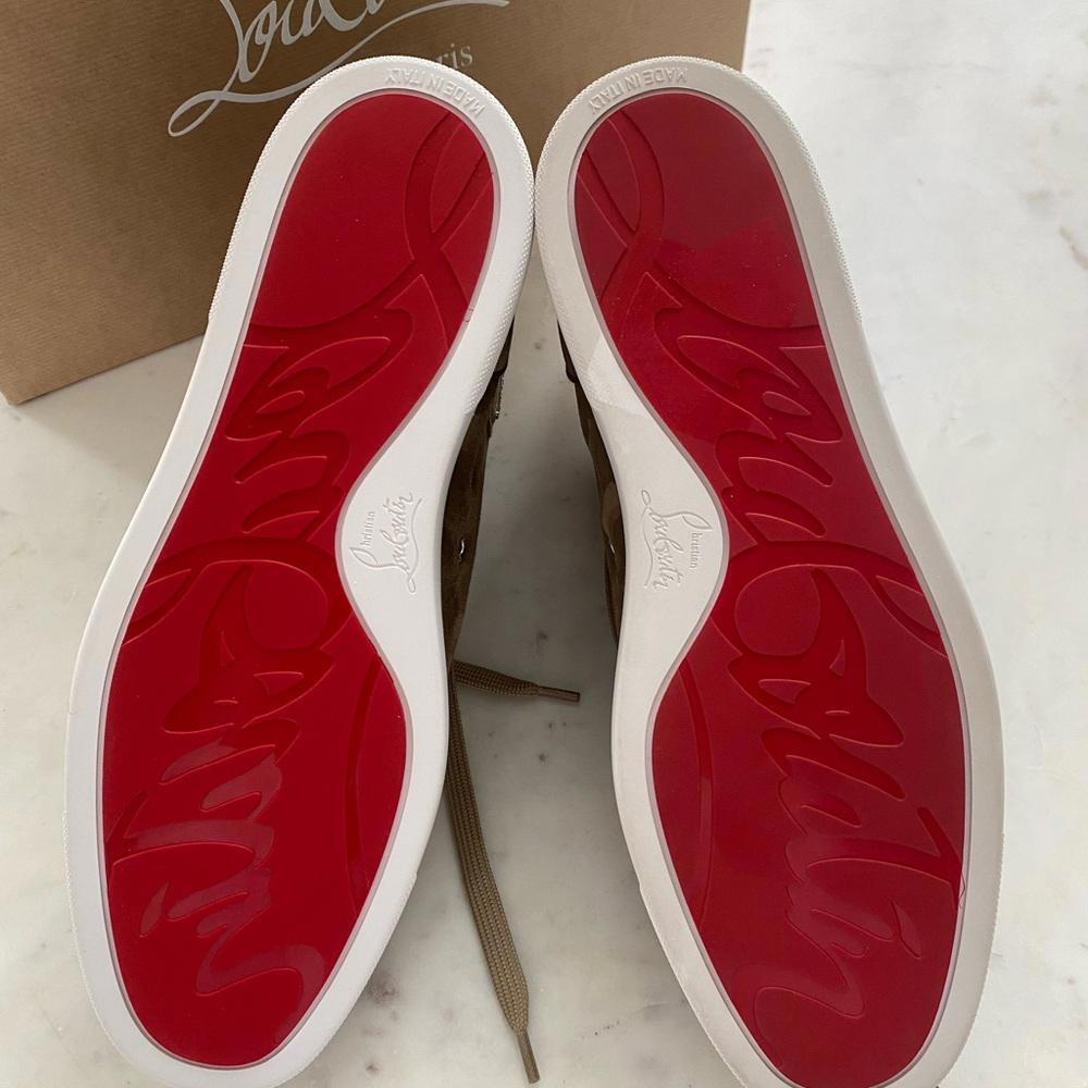 Christian Louboutin - Louis Orlato Petunia Leather High-top Sneakers, size 44 - Picture 12 of 14